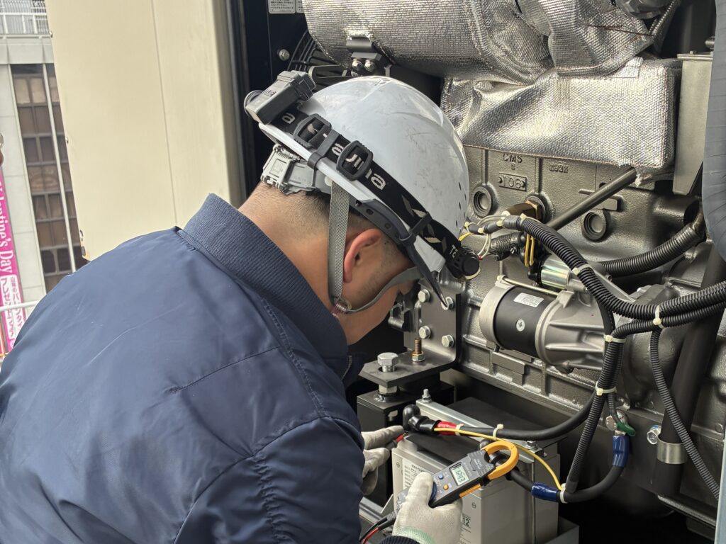 非常用発電機の負荷試験